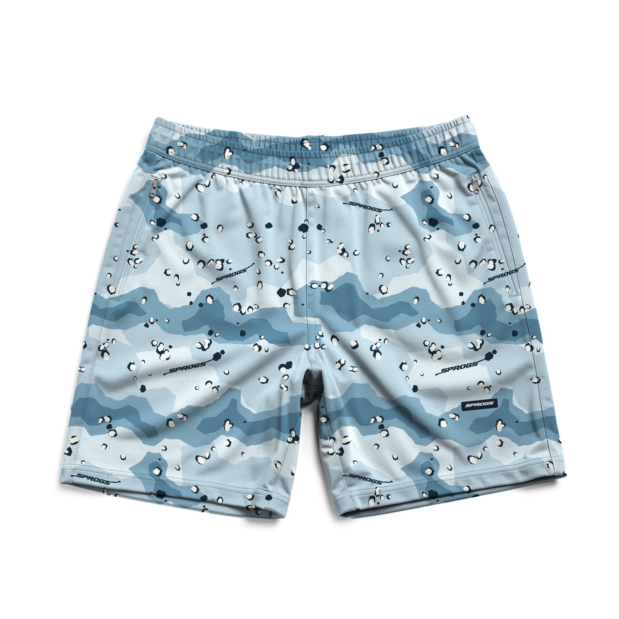 BABY BLUE CHIP DAD SHORTS