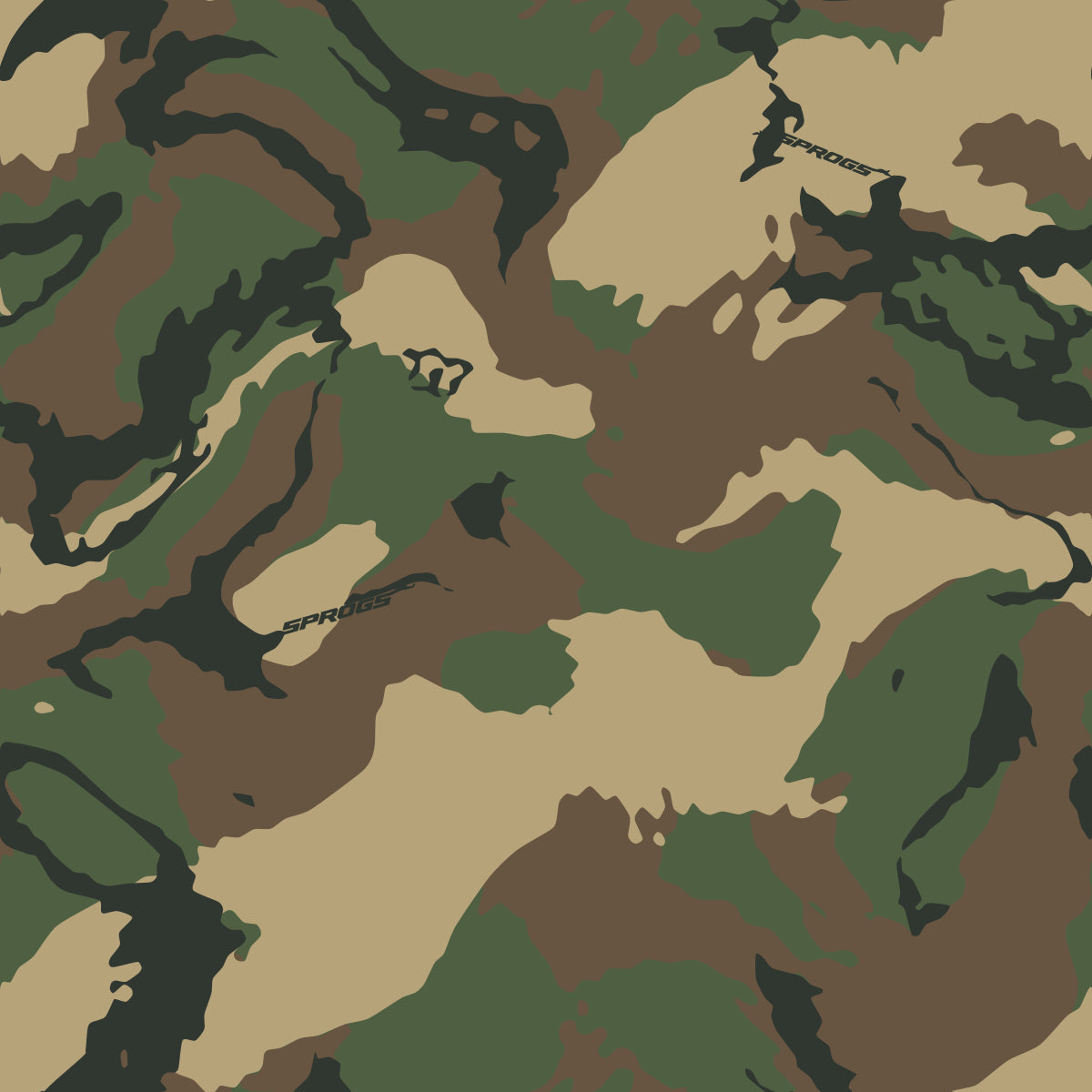 SPROGS Woodland Hidden Signature camouflage